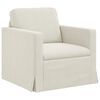 vidaXL Divano Crema 78 x 78 x 80 cm Velluto