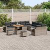 vidaXL Set Divano da Giardino 13 pcs Grigio polyrattan