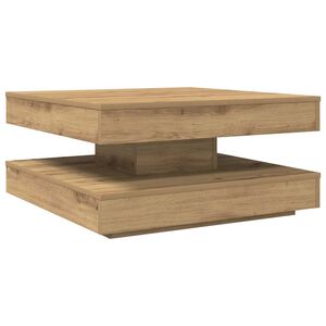 vidaXL Tavolino da Caff&egrave; Girevole a 360 Gradi Artigianale 70x70x34,5cm