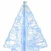 vidaXL Albero di Natale con 100 LED Bianco Freddo 120 cm Acrilico
