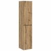vidaXL Mobiletto da Bagno a Muro Rovere Artigianale 33 x 34,5 x 160 cm