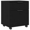 vidaXL Armadio per File Rovere Nero 45 x 38 x 54 cm Legno multistrato