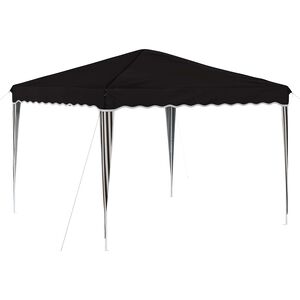 vidaXL Tenda per feste a pop-up Nero 288 x 288 x 245 cm Tessuto Oxford