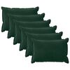 vidaXL Federa 6 pcs HOUTEN Verde Scuro 40 x 60 cm Velluto
