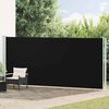 vidaXL Tenda da Sole Laterale Retrattile per Patio 180x600 cm Nera