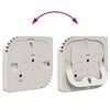 vidaXL Igrometro Termo Bianco 7,5 x 7,5 x 1,2 cm ABS