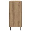 vidaXL Credenza Rovere artigianale 90 x 34 x 80 cm Legno multistrato