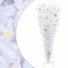 vidaXL Albero di Natale artificiale Bianco 120 cm PVC e Acciaio
