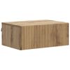 vidaXL Mobiletto da notte a muro Rovere Artigianale 49 x 34,5 x 20 cm