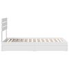 vidaXL Letto con Contenitore Bianco 75 x 190 cm Legno multistrato