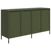 vidaXL Credenza Verde Oliva 135x39x73,5 cm Acciaio Laminato a Freddo