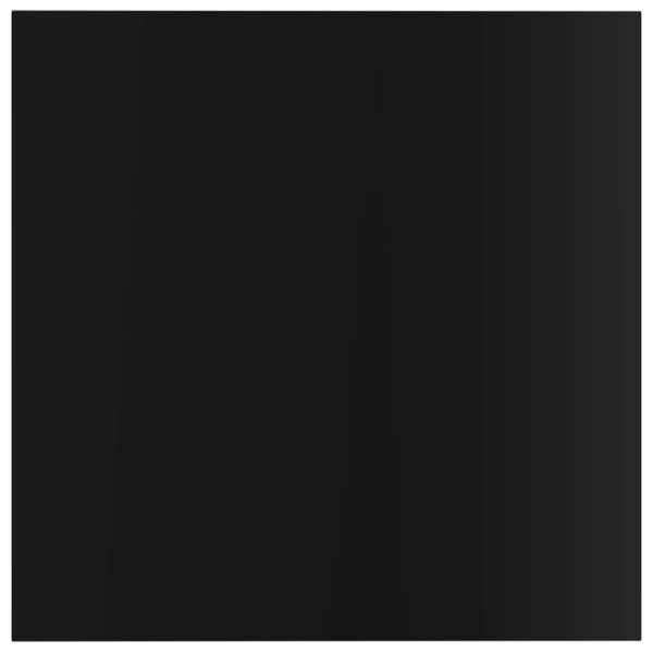 vidaXL Ripiani per Libreria 4pz Nero Lucido 40x40x1,5cm Multistrato