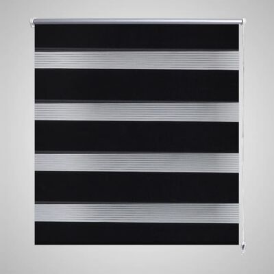 vidaXL Tenda Oscurante a Rullo a Zebra 50 x 100 cm Nera