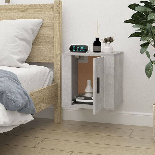 vidaXL Mobile Porta TV a Parete Grigio Cemento 40x34,5x40 cm