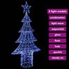 vidaXL Albero di Natale con 240 LED Blu 180 cm Acrilico