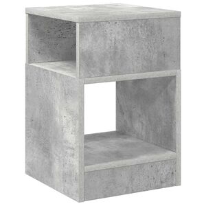 vidaXL Tavolino Grigio cemento 30,5 x 30 x 45 cm Legno ingegnerizzato
