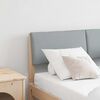 vidaXL Testiera imbottita Grigio chiaro 120 cm Pino massello