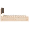 vidaXL Letto con Testiera Rivestita Talpa 160 x 200 cm Pino massello