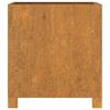 vidaXL Fioriere con Gambe 2pz Ruggine 40x40x40 cm Acciaio Corten