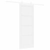 vidaXL Porta scorrevole ORKDAL Bianco 78 x 202 cm Pino massello