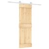 vidaXL Porta scorrevole Naturale e Bianco 70 x 210 cm