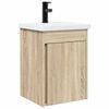 vidaXL Mobile bagno con rubinetto Rovere Sonoma 42 x 40 x 74,5 cm