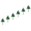 vidaXL Sentiero Alberi di Natale 6 pz con LED Multicolore 45 cm PVC