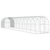 vidaXL Pollaio Argento 1200 x 200 x 200 cm Acciaio zincato