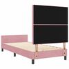 vidaXL Letto a molle con testiera Rosa 100 x 200 cm Velluto