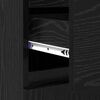 vidaXL Credenza Rovere Nero 60 x 35 x 70 cm Legno multistrato