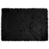 vidaXL Tappeto in finta TAFALLA Nero 140 x 200 cm Poliestere
