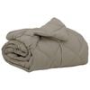 vidaXL Piumone Completo Annuale Grigio chiaro 140 x 220 cm Microfibra