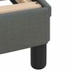 vidaXL Giroletto senza Materasso Hvar Grigio Scuro 160x200 cm Tessuto