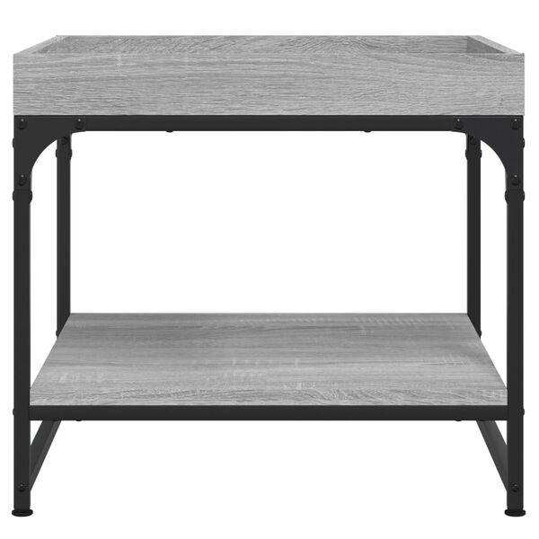 vidaXL Tavolino Salotto Grigio Sonoma 49,5x49,5x45cm Legno Multistrato