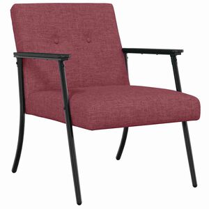 vidaXL poltrona Rosso Vino Tessuto