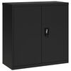 vidaXL Armadio Classificatore Nero 90x40x90 cm in Acciaio