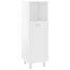 vidaXL Set Mobili da Bagno 4 pz Bianco in Truciolato