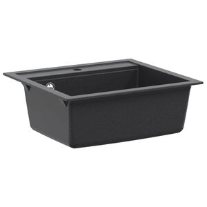 vidaXL Lavello cucina vasca singola Granito 60 x 51 x 30.5 cm Grafite