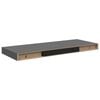 vidaXL Scaffale a Parete Grigio Lucido 60x23,5x3,8 cm in MDF