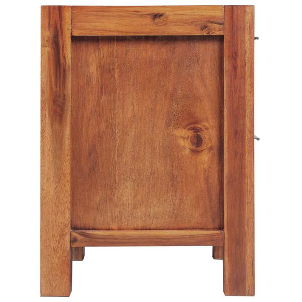 vidaXL Comodino in Legno Massello di Acacia 45x42x58 cm Marrone