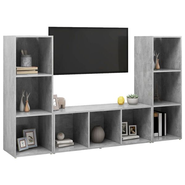 vidaXL | Mobile TV | 3 pcs 37 x 35 x 107.5 cm
