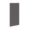 vidaXL Tenda Plissettata Nera 65x100 cm Larghezza Tessuto 64,4 cm