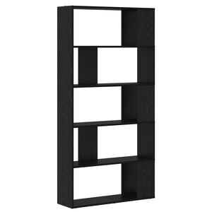 vidaXL Armadio per Libri Rovere Nero 80 x 24 x 159 cm