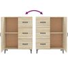 vidaXL Credenza Rovere Sonoma 69,5x34x90 cm in Legno Multistrato