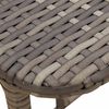 vidaXL Tavolo da Giardino Pieghevole Grigio 90x51x75 cm in Polyrattan