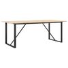 vidaXL Tavolo da Pranzo Telaio a O 200x100x75 cm Legno Pino e Acciaio