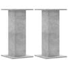 vidaXL Supporti Altoparlanti 2 pz Grigio 30x30x40 cm Legno Multistrato