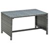 vidaXL Set Divani da Giardino 4 pz con Cuscini in Polyrattan Grigio