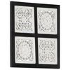 vidaXL Decorazione artistica Nero e Bianco 40 x 40 x 1,5 cm