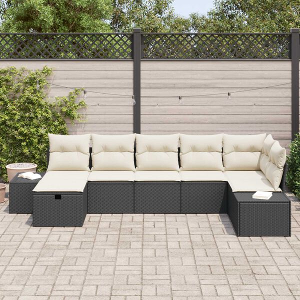 vidaXL Set di divani con cuscino 8 pcs polyrattan